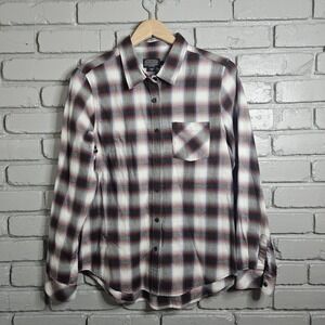 Pendleton Boys Shirt Large Plaid Flannel Red‎
